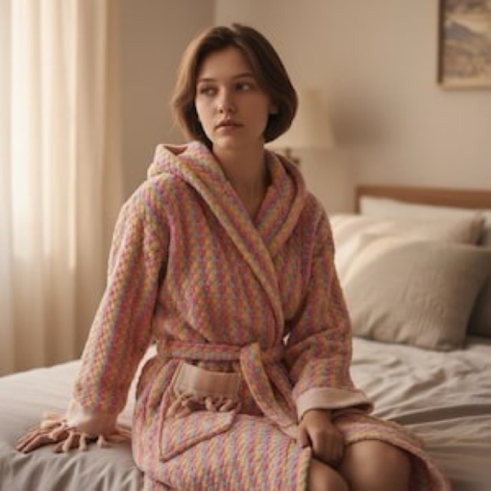Heavy Weight Organic Cotton Robe
 SIZE - L/XL
 NWT